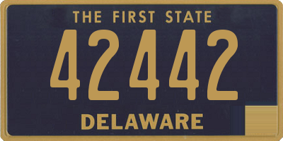 DE license plate 42442