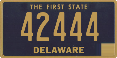 DE license plate 42444
