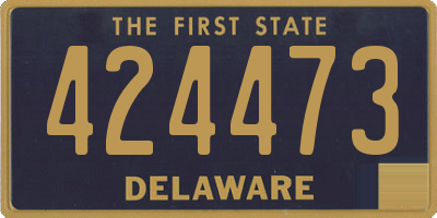 DE license plate 424473