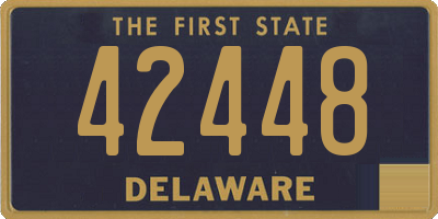 DE license plate 42448