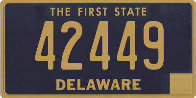 DE license plate 42449