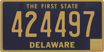 DE license plate 424497
