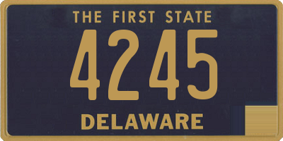 DE license plate 4245