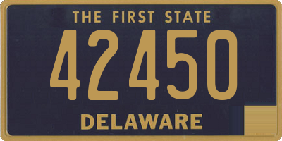DE license plate 42450
