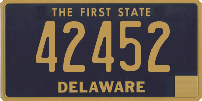 DE license plate 42452