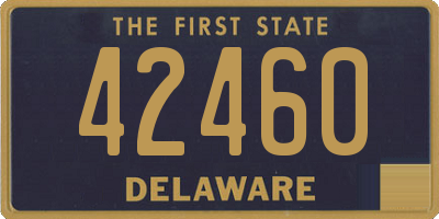 DE license plate 42460