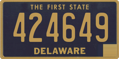 DE license plate 424649