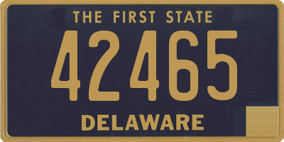 DE license plate 42465