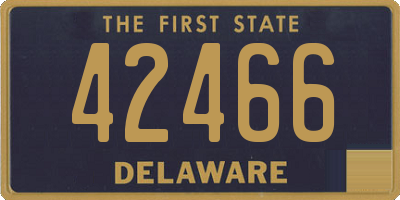 DE license plate 42466