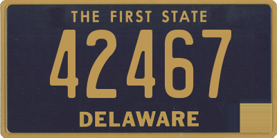 DE license plate 42467