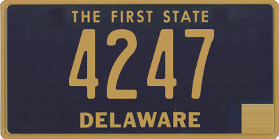 DE license plate 4247