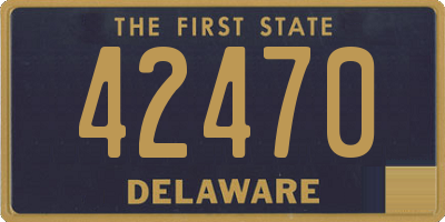 DE license plate 42470