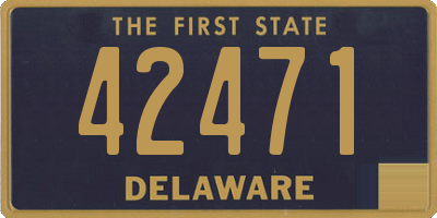 DE license plate 42471