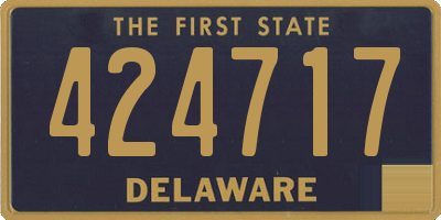 DE license plate 424717