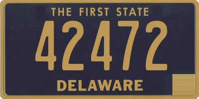 DE license plate 42472