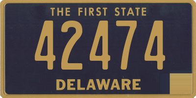 DE license plate 42474