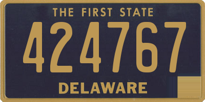 DE license plate 424767