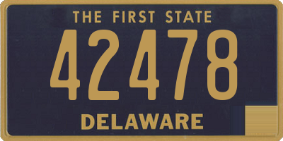 DE license plate 42478