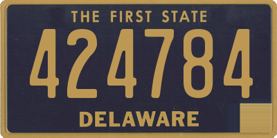 DE license plate 424784