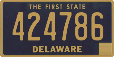 DE license plate 424786
