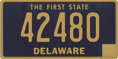 DE license plate 42480