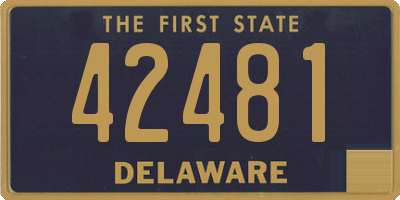 DE license plate 42481