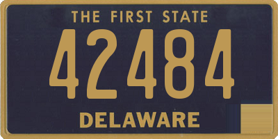 DE license plate 42484