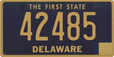 DE license plate 42485