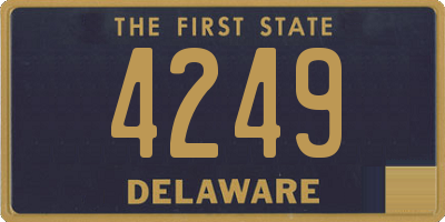 DE license plate 4249