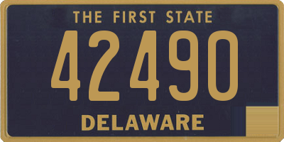 DE license plate 42490