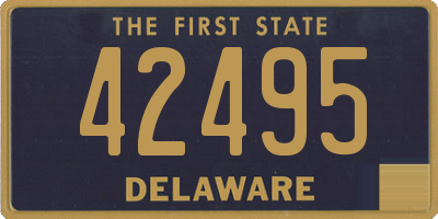 DE license plate 42495