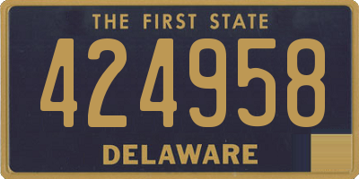 DE license plate 424958