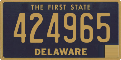 DE license plate 424965