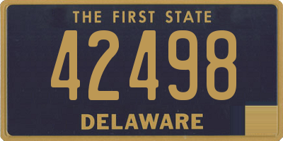 DE license plate 42498
