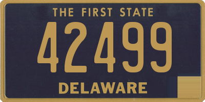 DE license plate 42499