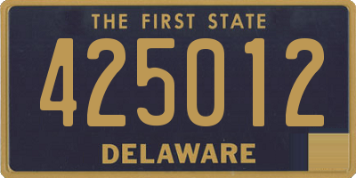 DE license plate 425012