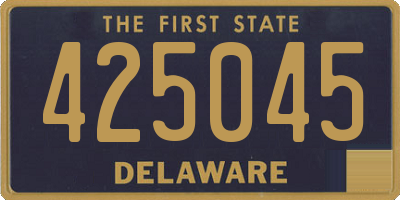 DE license plate 425045
