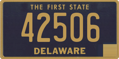 DE license plate 42506