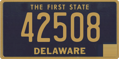 DE license plate 42508