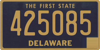 DE license plate 425085