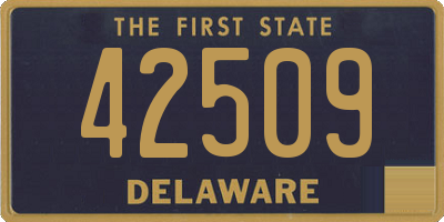 DE license plate 42509