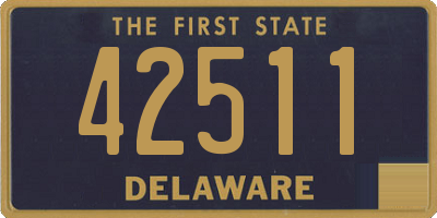 DE license plate 42511