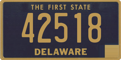 DE license plate 42518