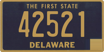 DE license plate 42521