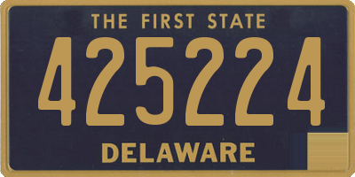 DE license plate 425224