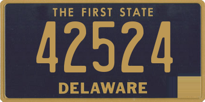 DE license plate 42524