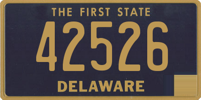 DE license plate 42526