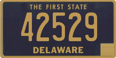 DE license plate 42529