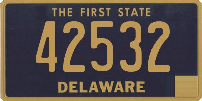 DE license plate 42532