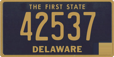 DE license plate 42537